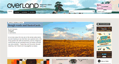 Desktop Screenshot of overland.org.au