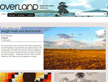 Tablet Screenshot of overland.org.au